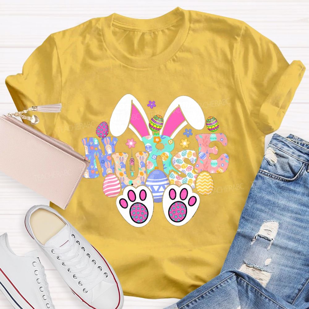 Easter Nurse Easter Egg Teacher T-shirt