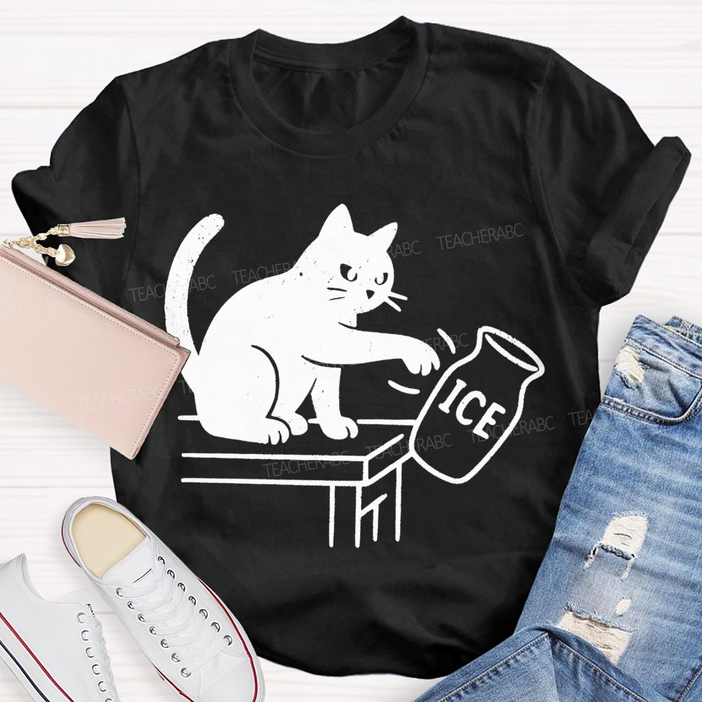 Cats And Ice Cubes Teacher T-shirt