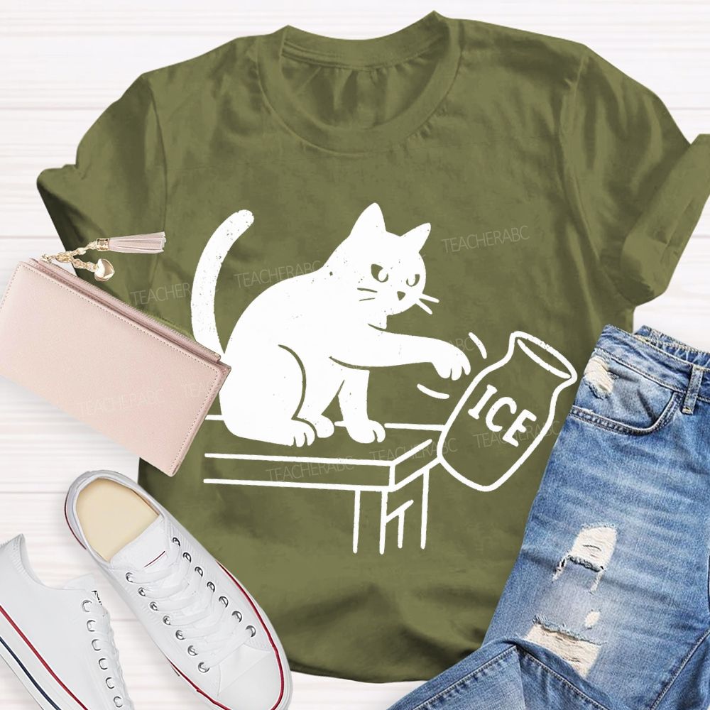 Cats And Ice Cubes Teacher T-shirt