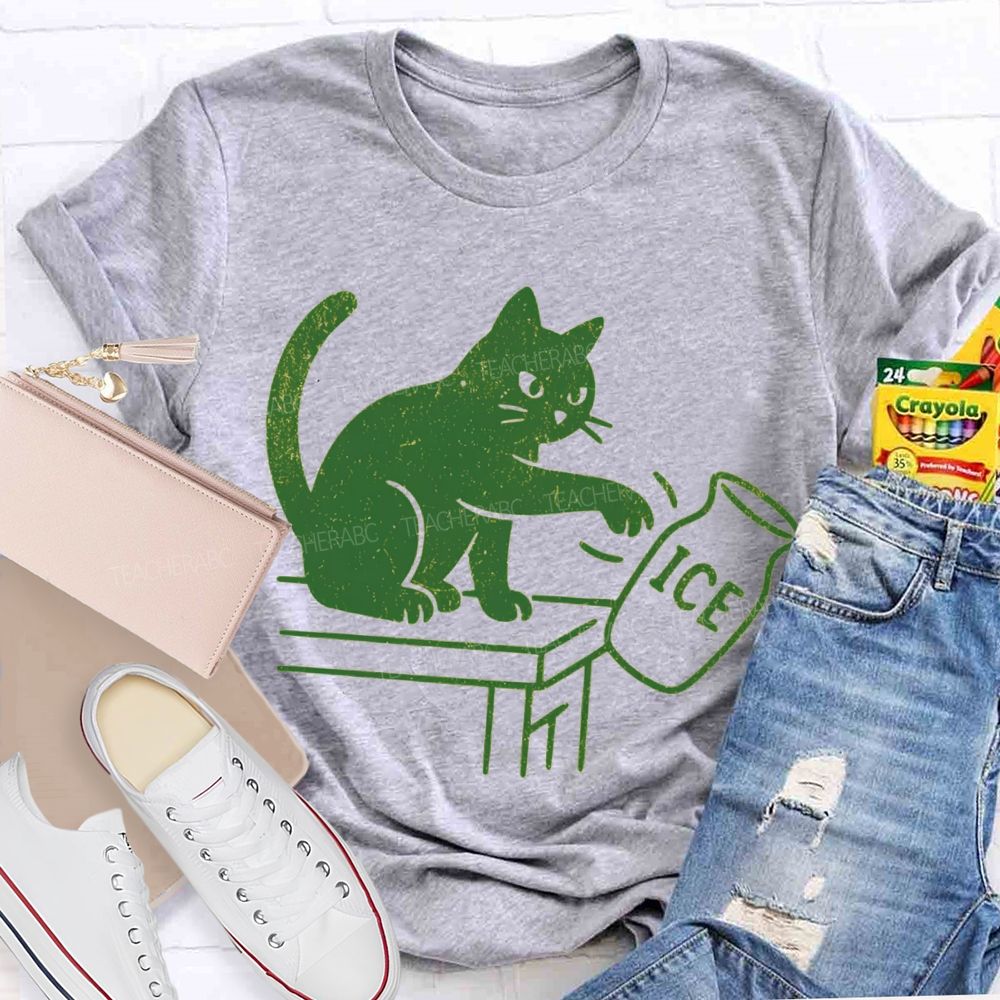 Cats And Ice Cubes Teacher T-shirt