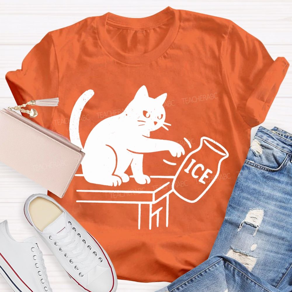 Cats And Ice Cubes Teacher T-shirt