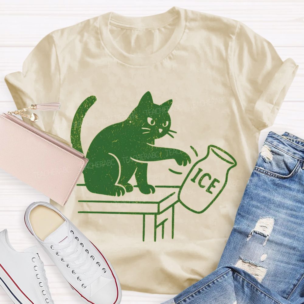 Cats And Ice Cubes Teacher T-shirt