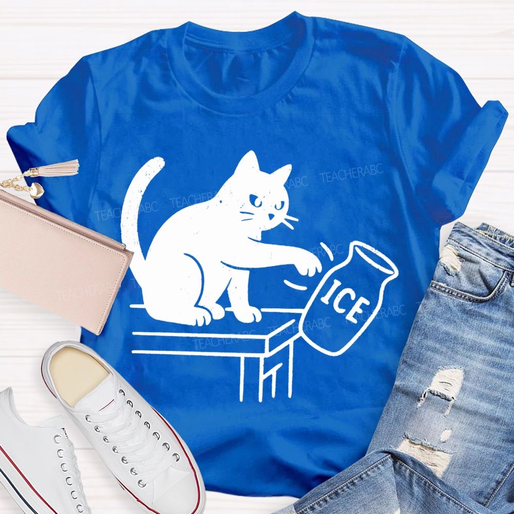Cats And Ice Cubes Teacher T-shirt