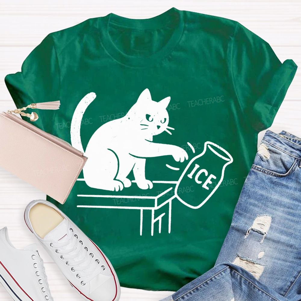 Cats And Ice Cubes Teacher T-shirt