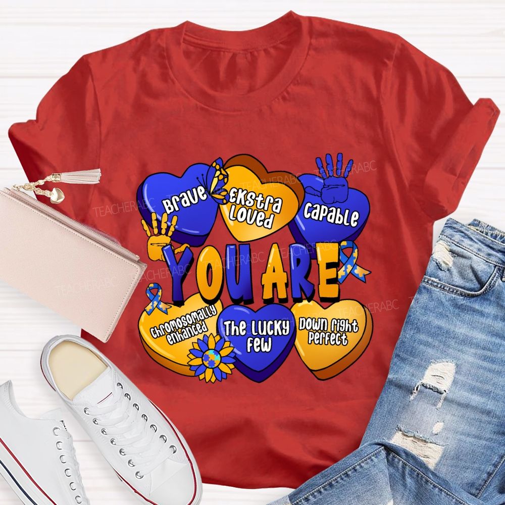 You Are Brave Capable The Lucky Few Teacher T-Shirt