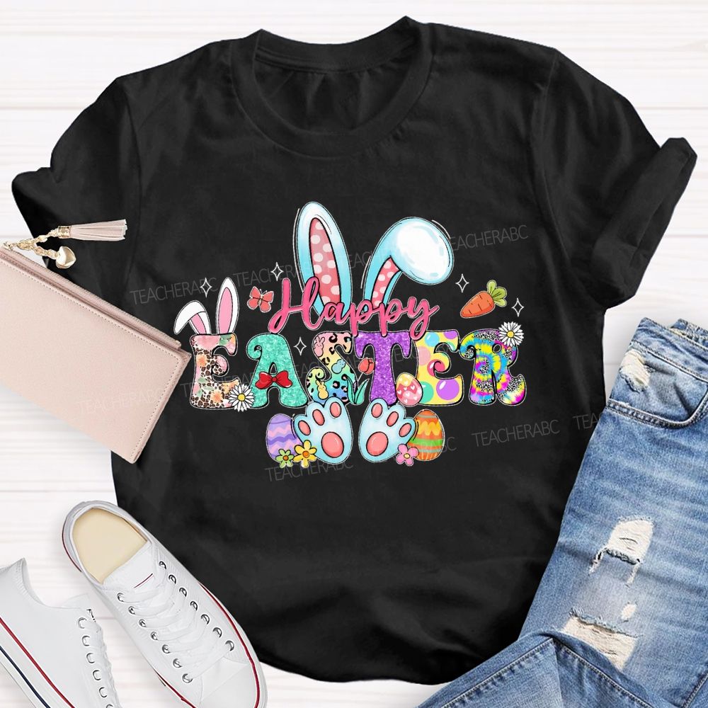 Happy Easter Graphics Teacher T-shirt