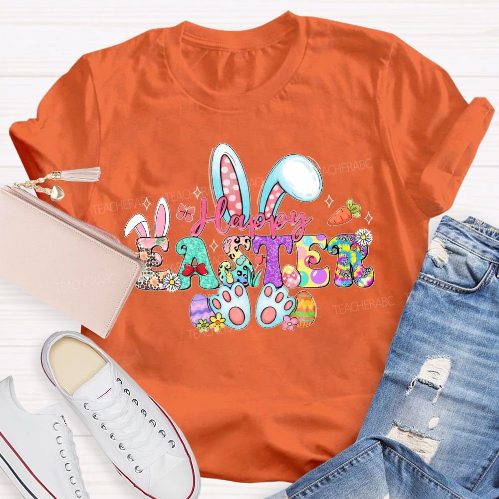 Happy Easter Graphics Teacher T-shirt