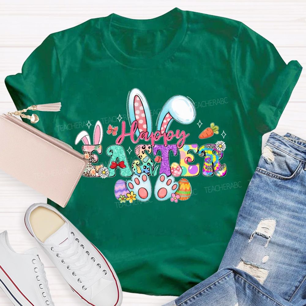 Happy Easter Graphics Teacher T-shirt