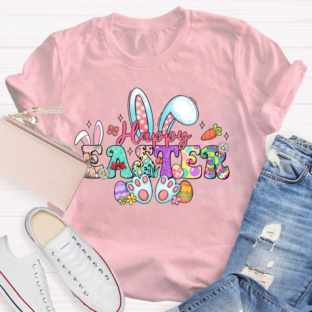 Happy Easter Graphics Teacher T-shirt