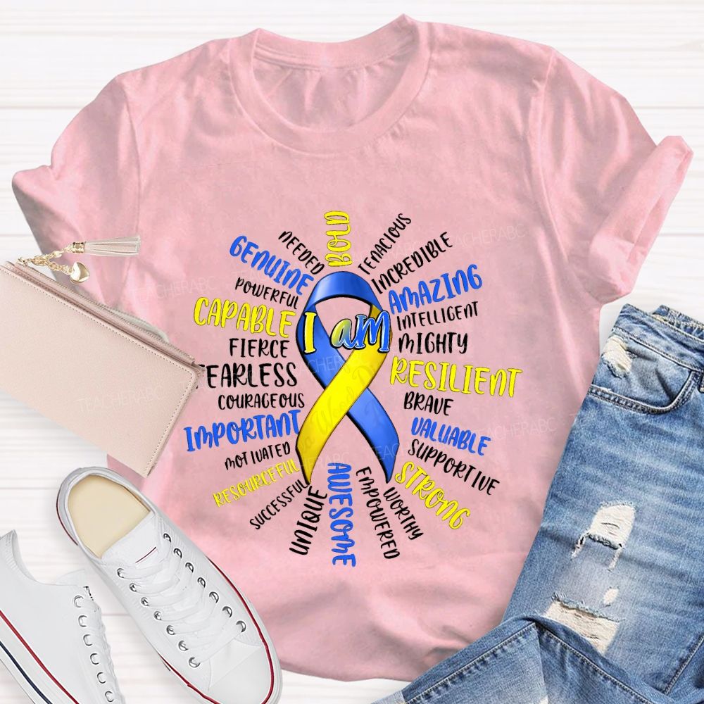 I Am Bold Amazing Valuable Strong Awesome Important Teacher T-shirt