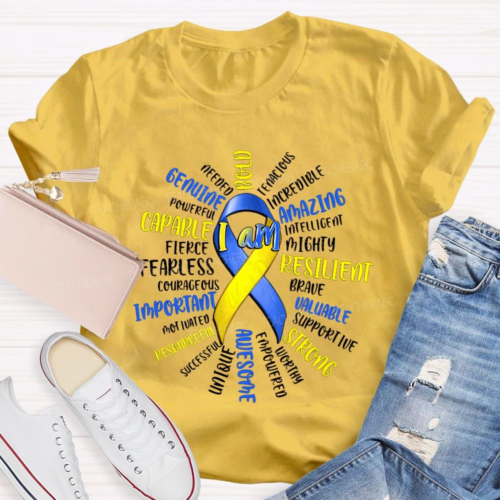 I Am Bold Amazing Valuable Strong Awesome Important Teacher T-shirt