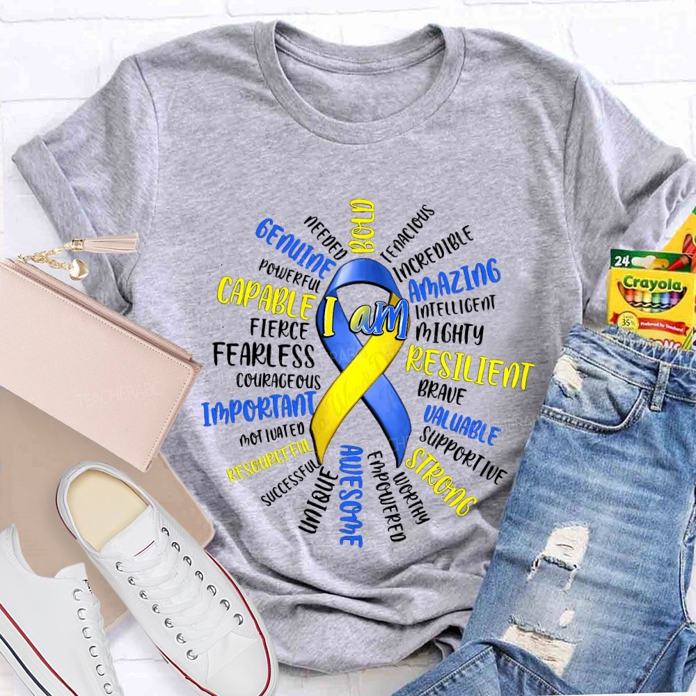 I Am Bold Amazing Valuable Strong Awesome Important Teacher T-shirt