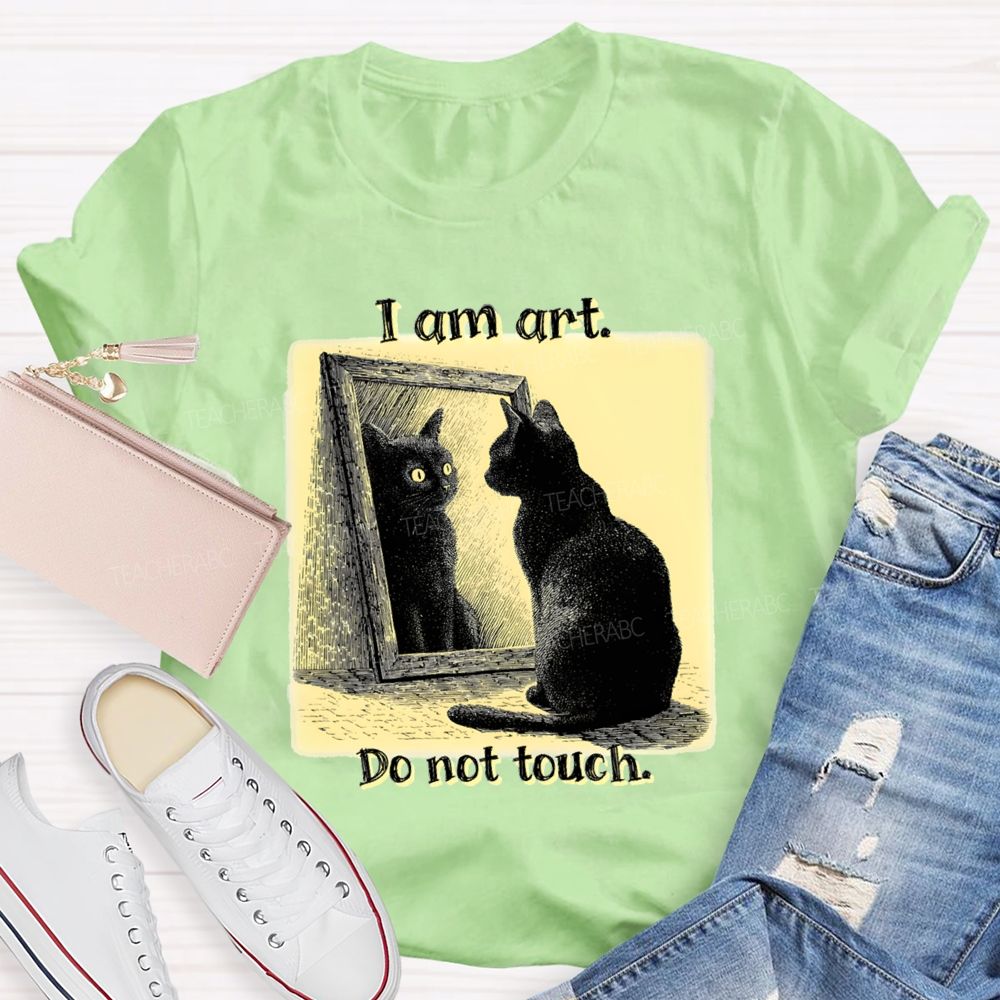 I Am Art Do Not Touch Art Teacher T-Shirt