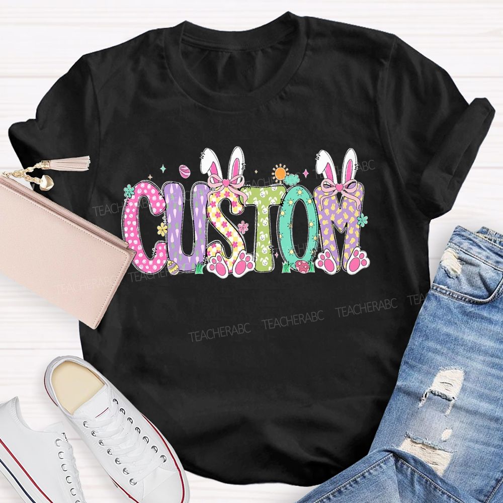 Personalized Custom Easter Teacher T-shirt
