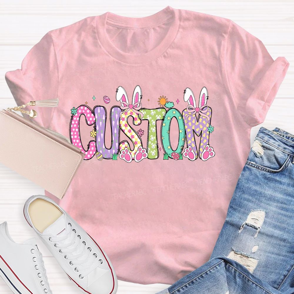 Personalized Custom Easter Teacher T-shirt