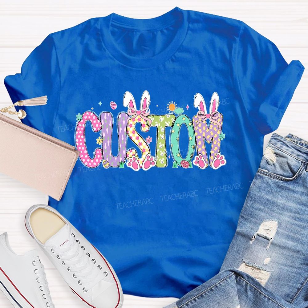 Personalized Custom Easter Teacher T-shirt