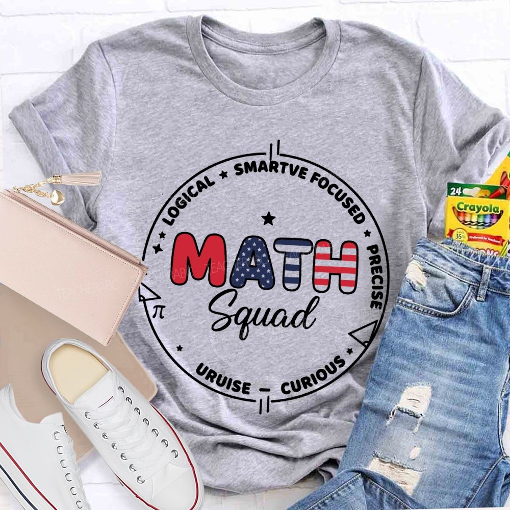 Math Squad Logical   Teacher T-shirt