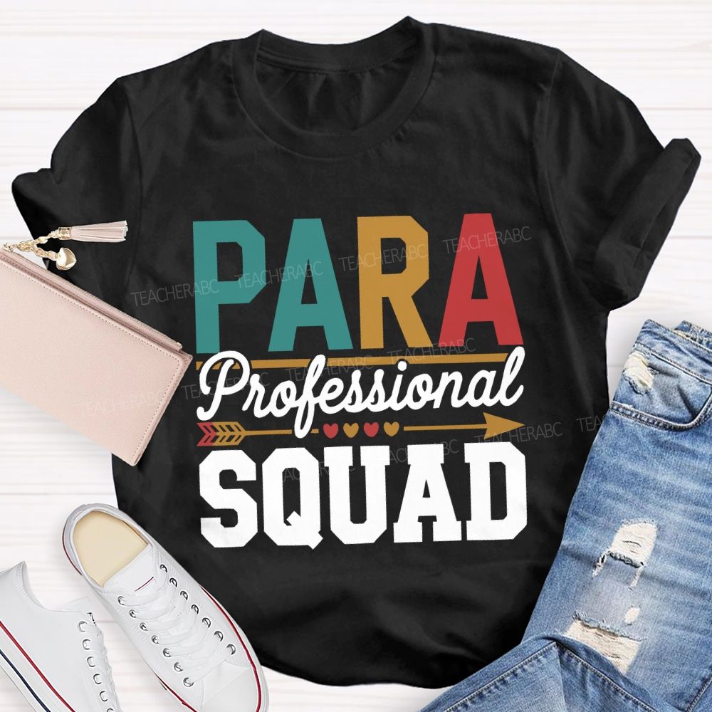 Para Professional Squad Hearts And Shooting Arrows T-shirt