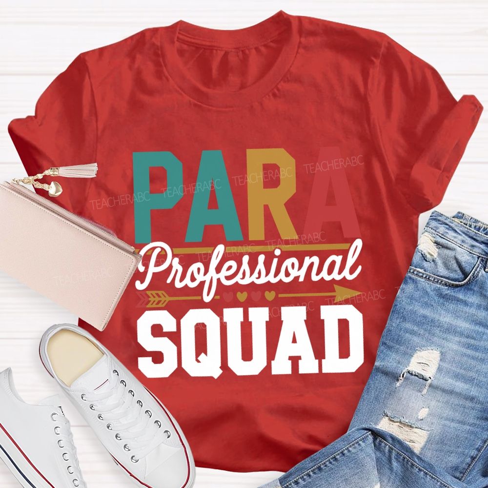 Para Professional Squad Hearts And Shooting Arrows T-shirt