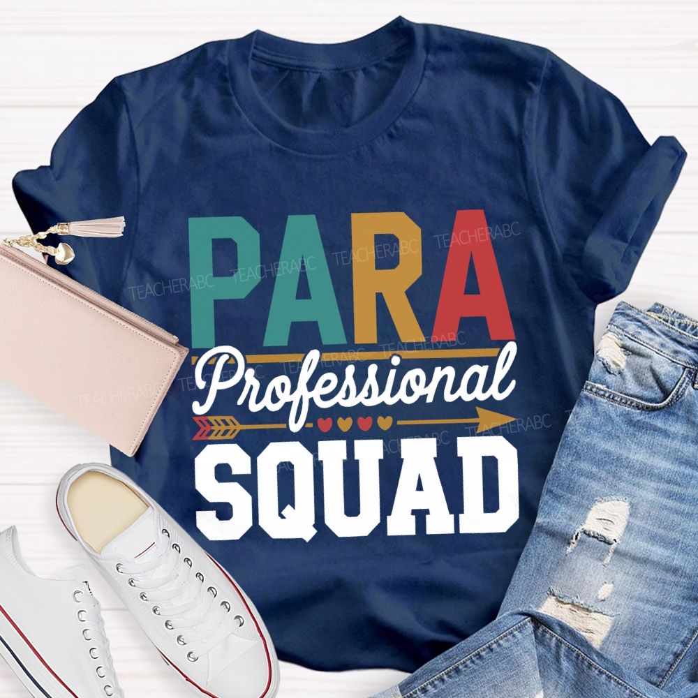 Para Professional Squad Hearts And Shooting Arrows T-shirt