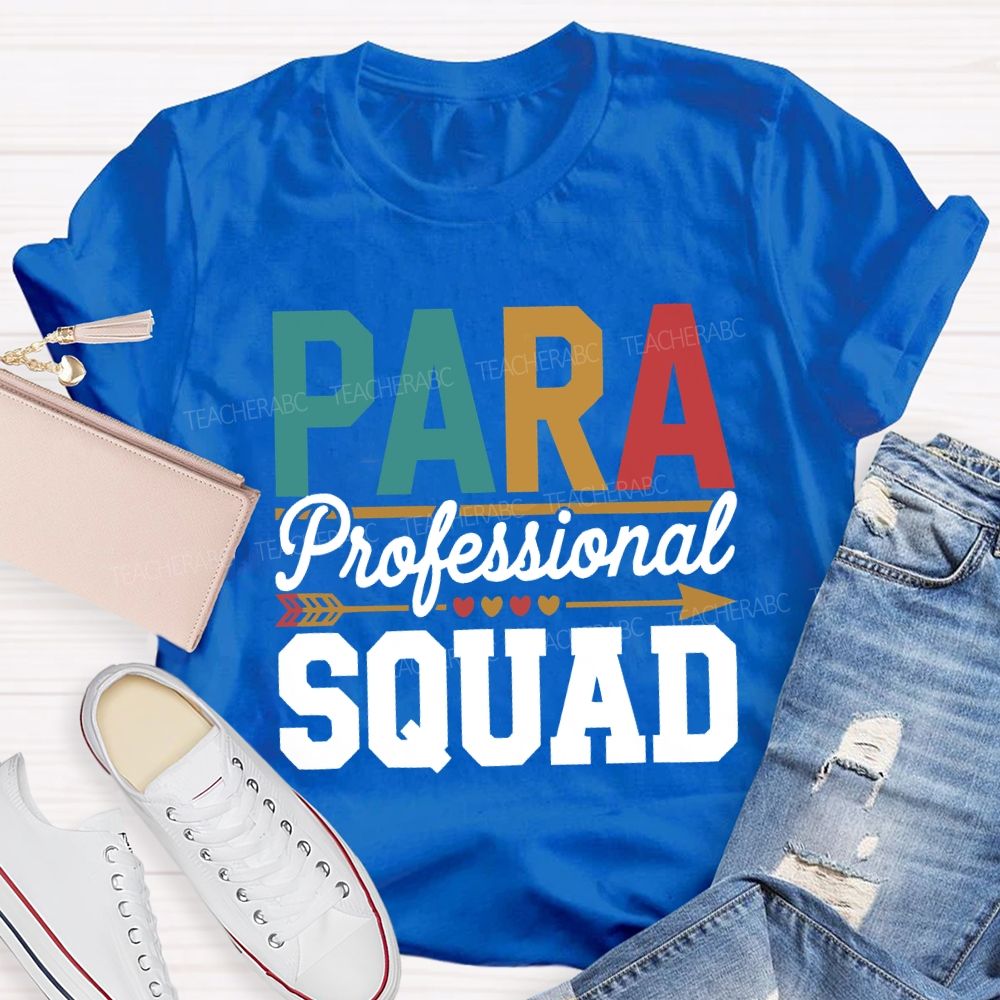 Para Professional Squad Hearts And Shooting Arrows T-shirt