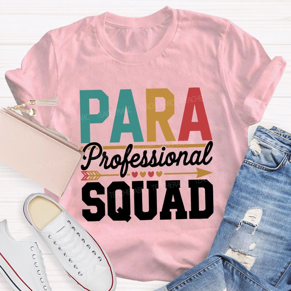 Para Professional Squad Hearts And Shooting Arrows T-shirt