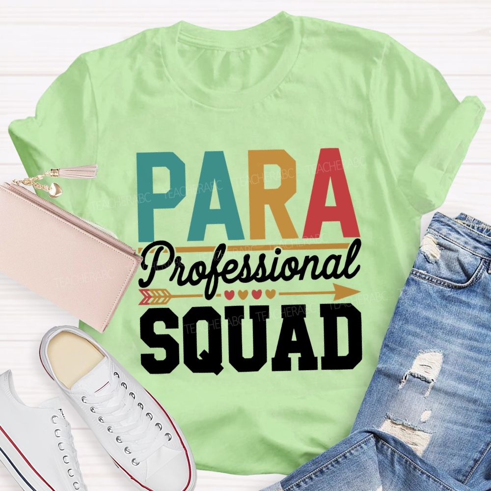 Para Professional Squad Hearts And Shooting Arrows T-shirt