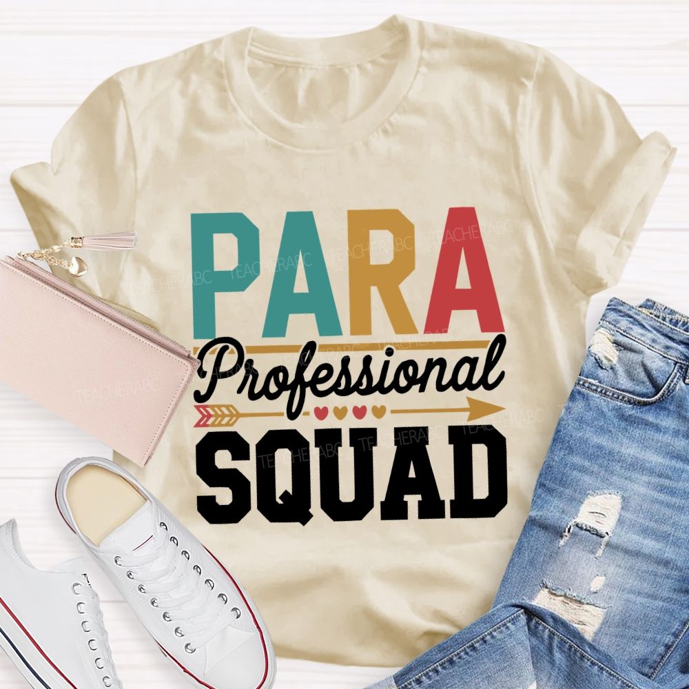 Para Professional Squad Hearts And Shooting Arrows T-shirt