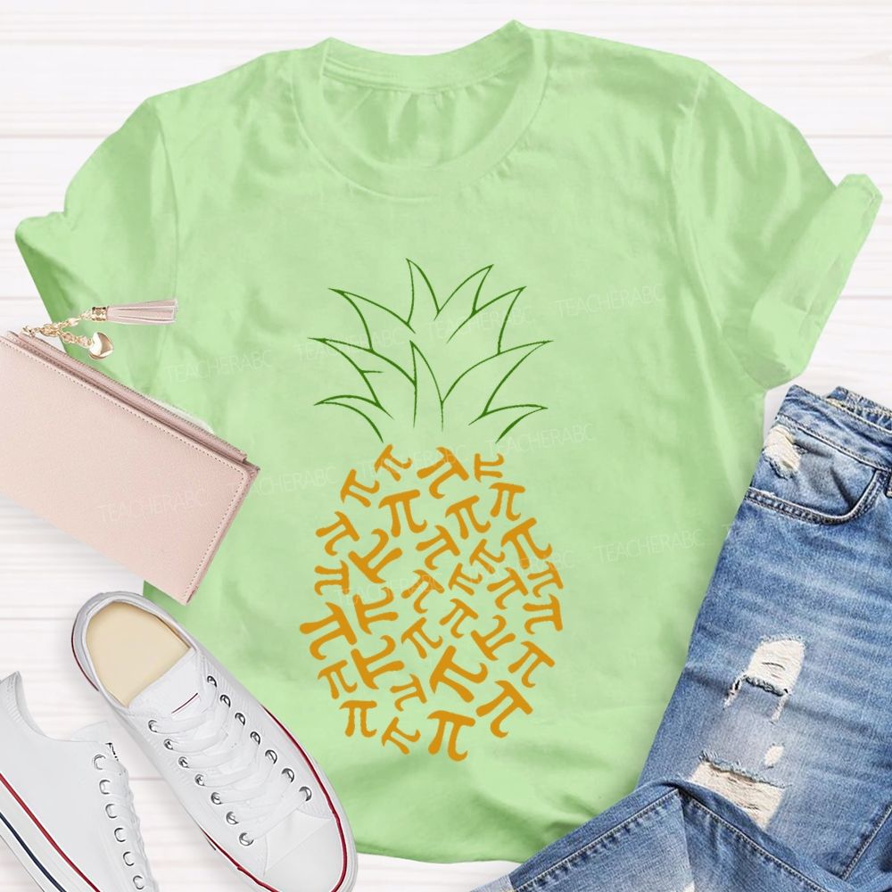 Pineapple Pi Mathematics Teacher T-shirt