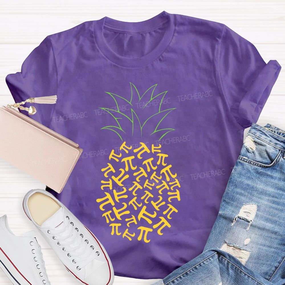 Pineapple Pi Mathematics Teacher T-shirt