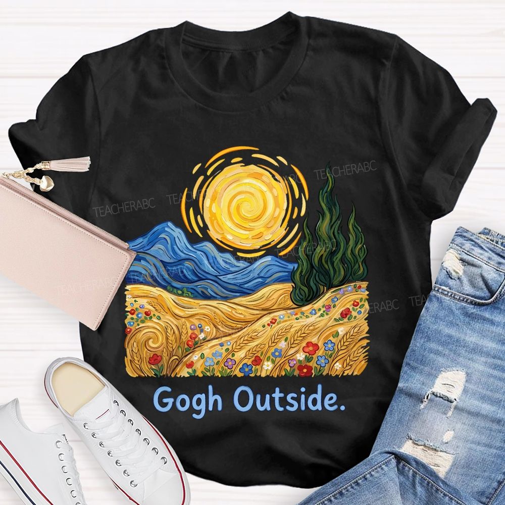 Gogh Outside Teacher T-shirt