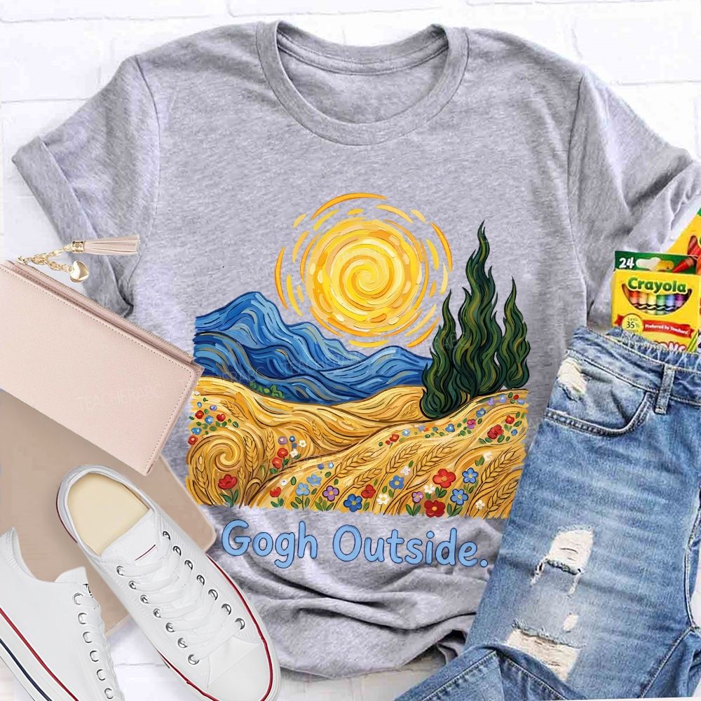 Gogh Outside Teacher T-shirt