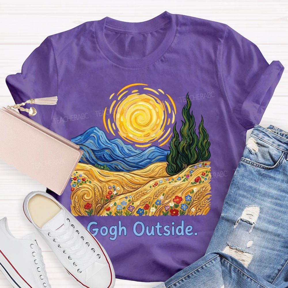 Gogh Outside Teacher T-shirt