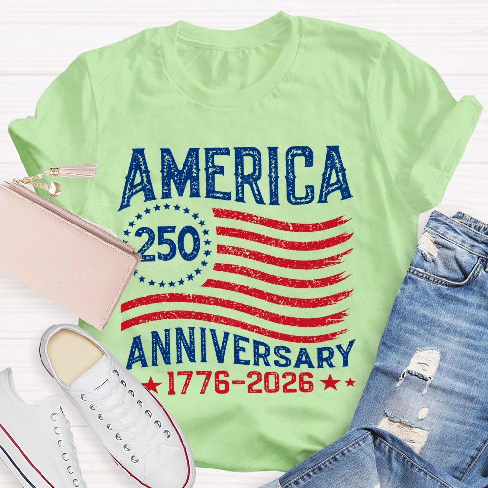 America 250th Anniversary  Teacher T-shirt