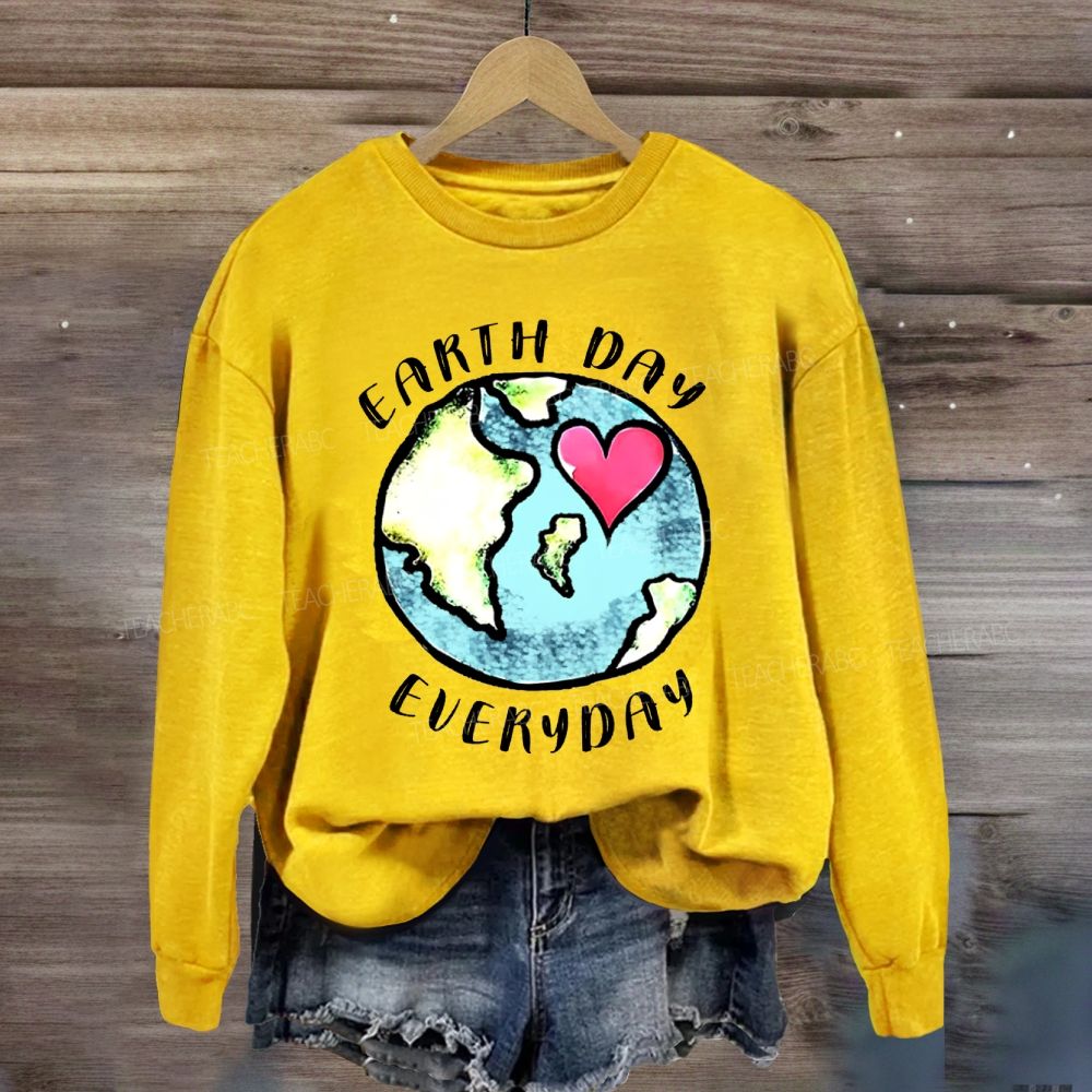 Earth Day Every Day Protect Our Earth Sweatshirt