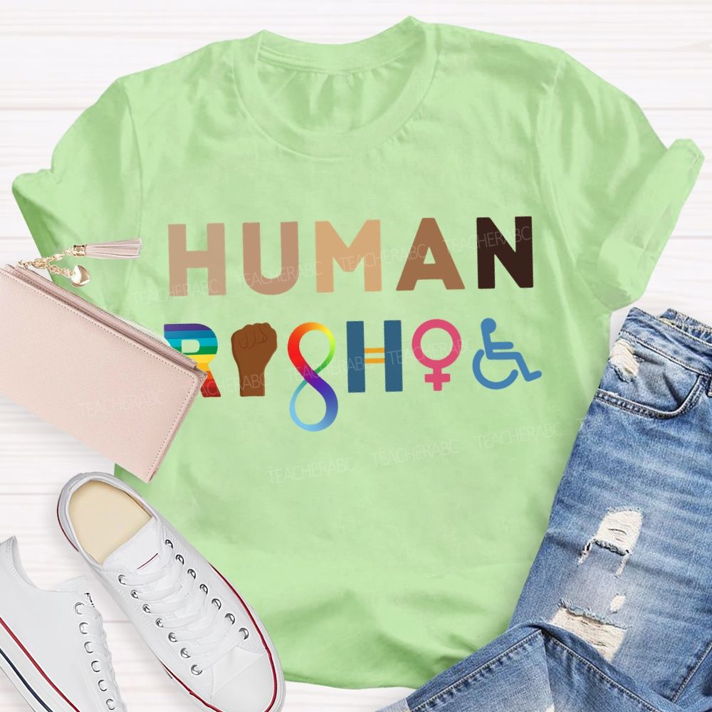 Human Equality Kind Be Both Social Justice Teacher T-shirt