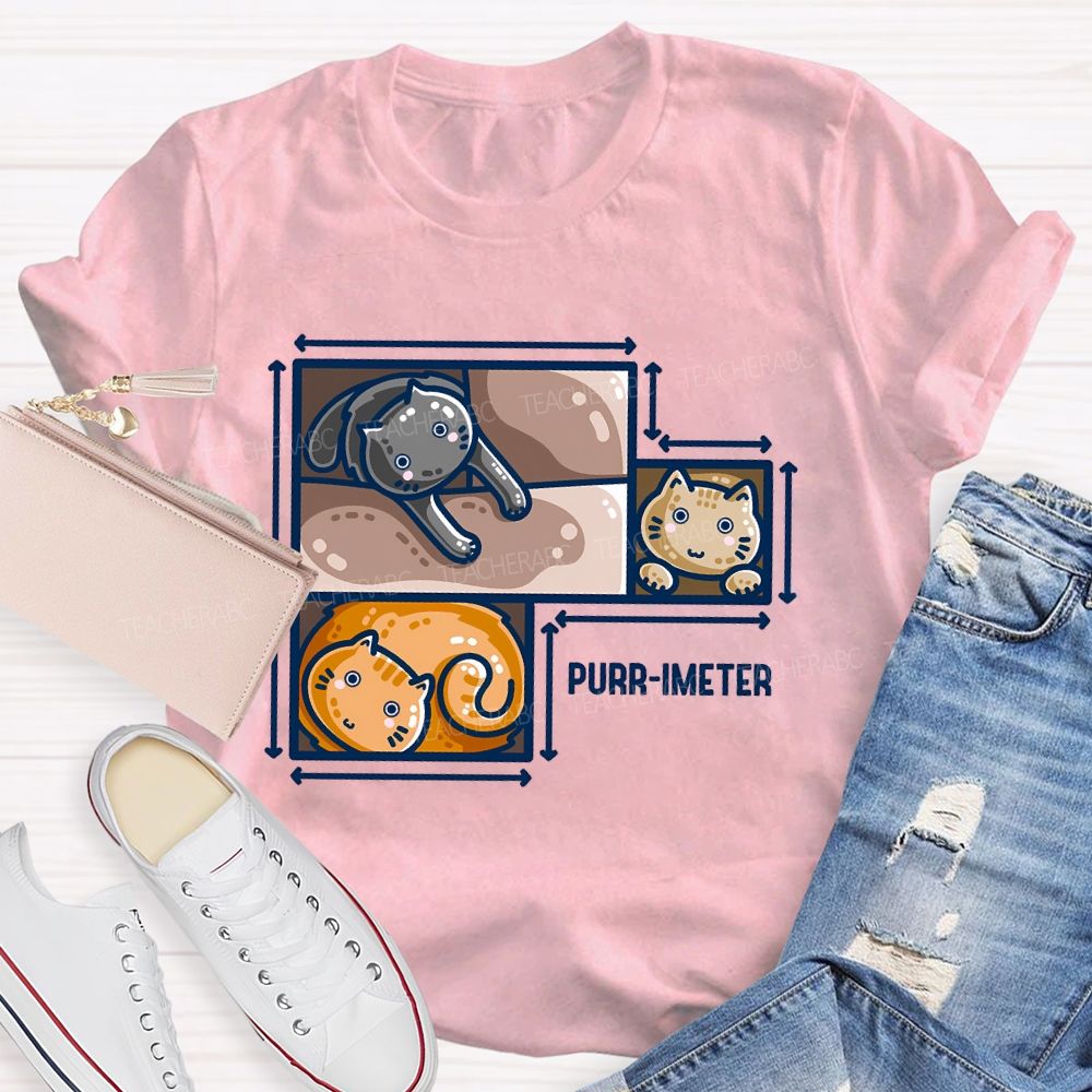 Purr-Imeter  Teacher T-shirt