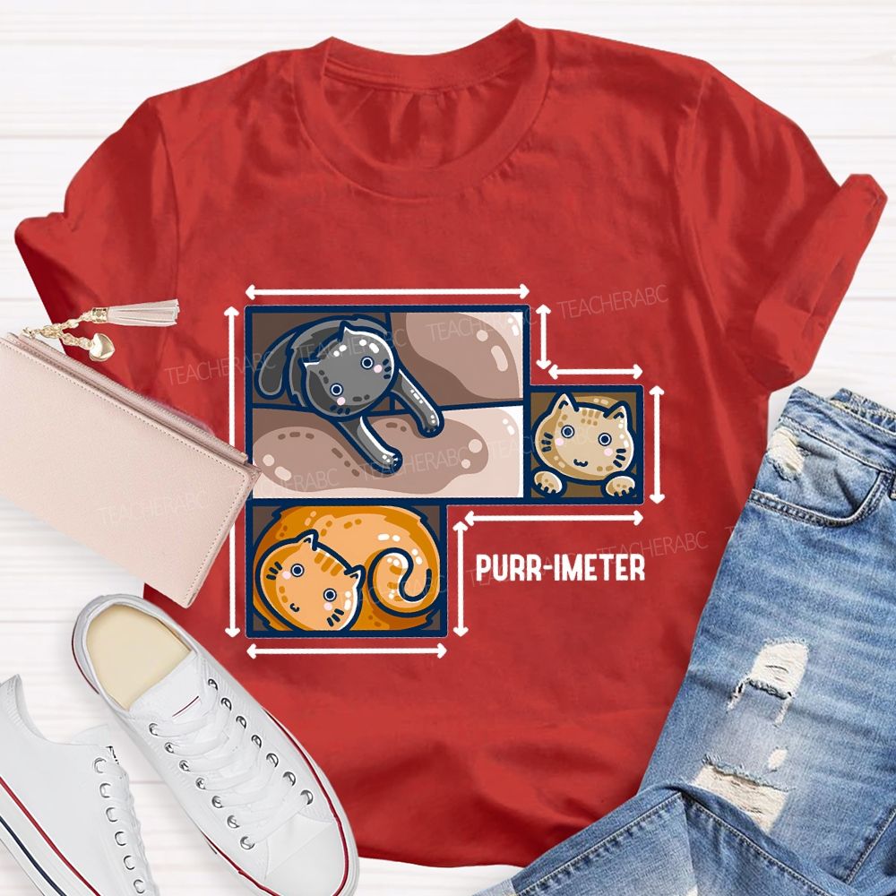 Purr-Imeter  Teacher T-shirt