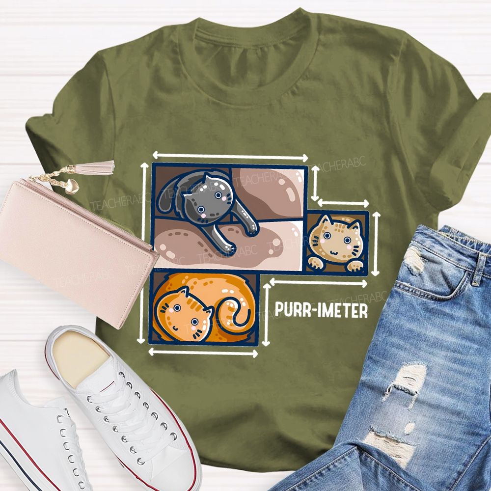 Purr-Imeter  Teacher T-shirt