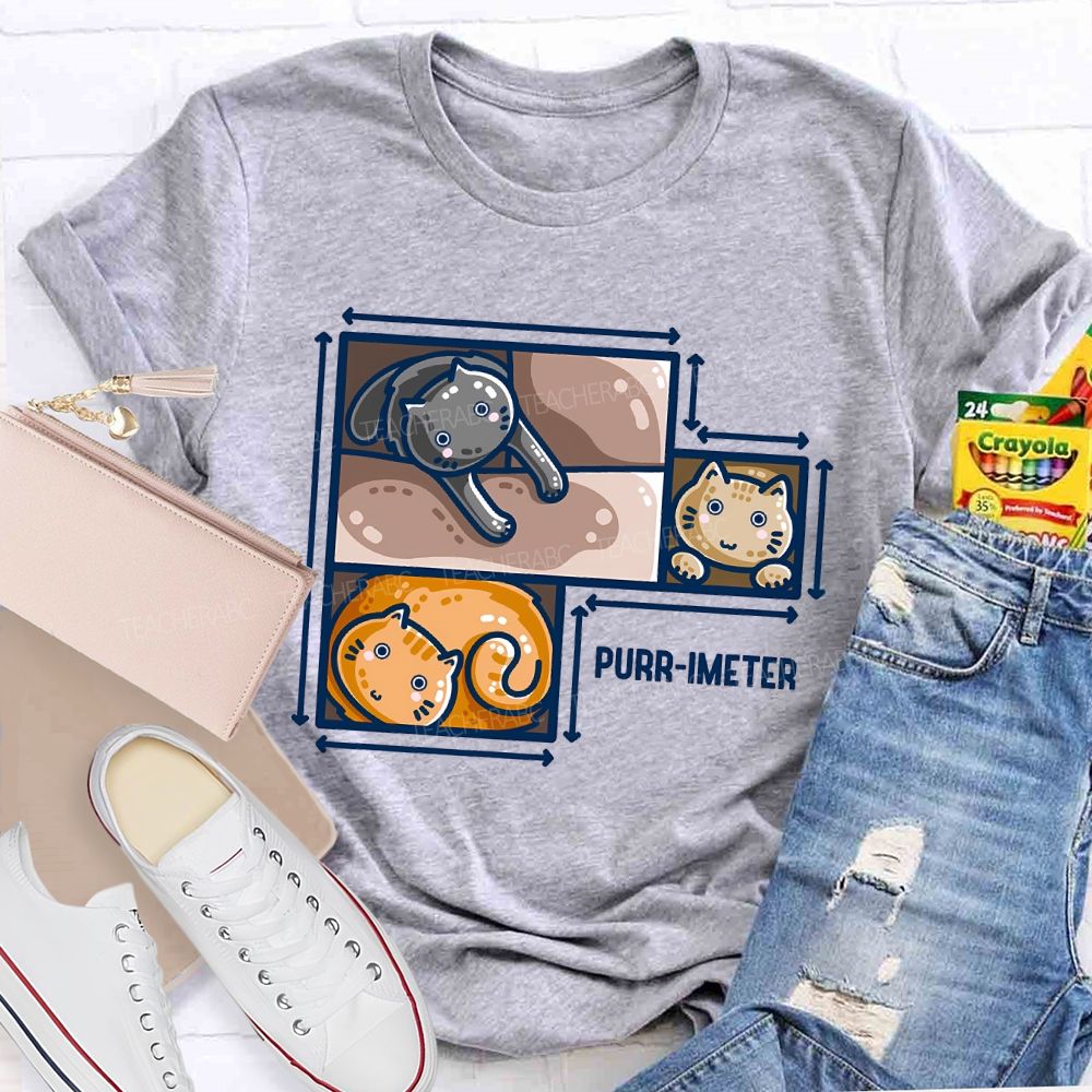 Purr-Imeter  Teacher T-shirt