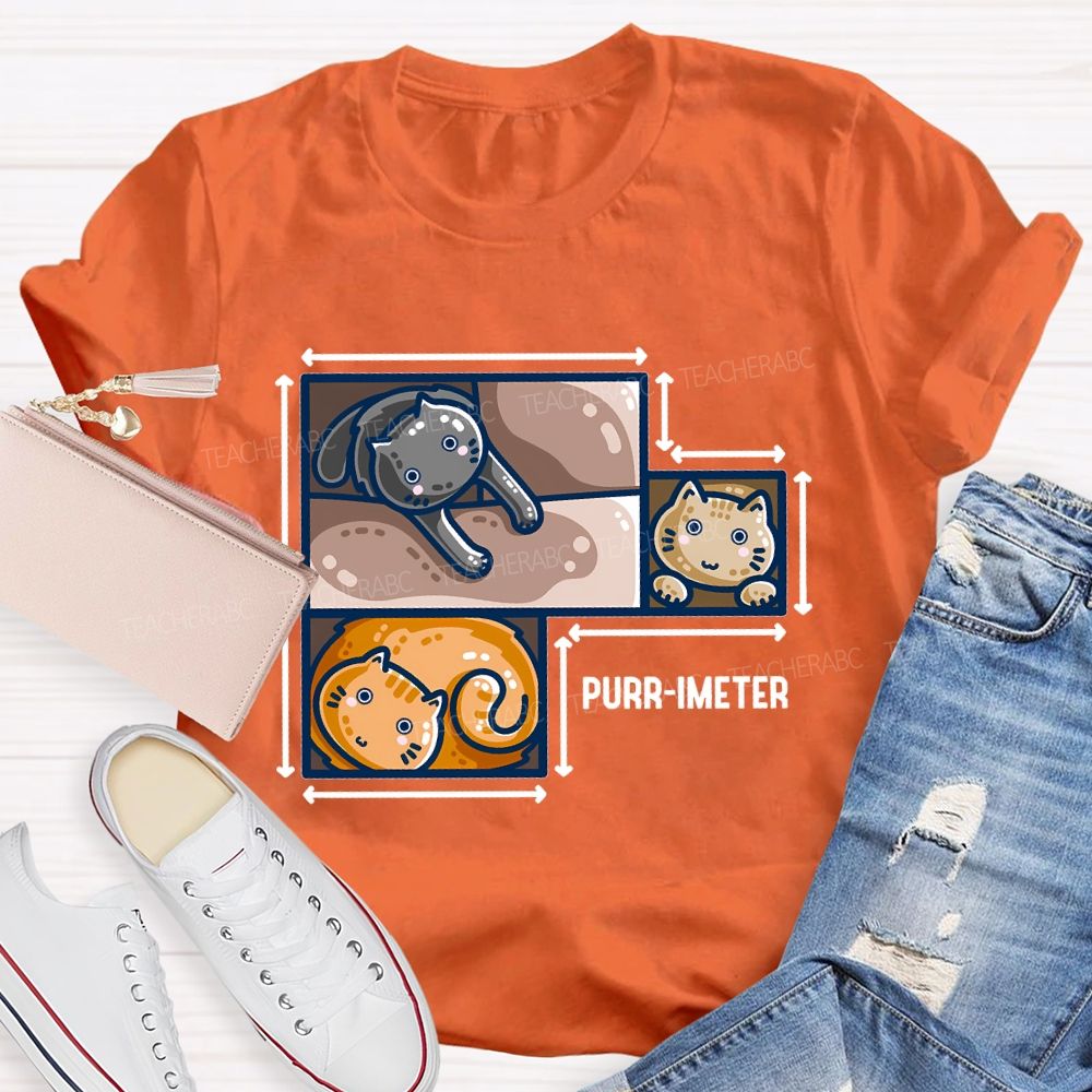 Purr-Imeter  Teacher T-shirt
