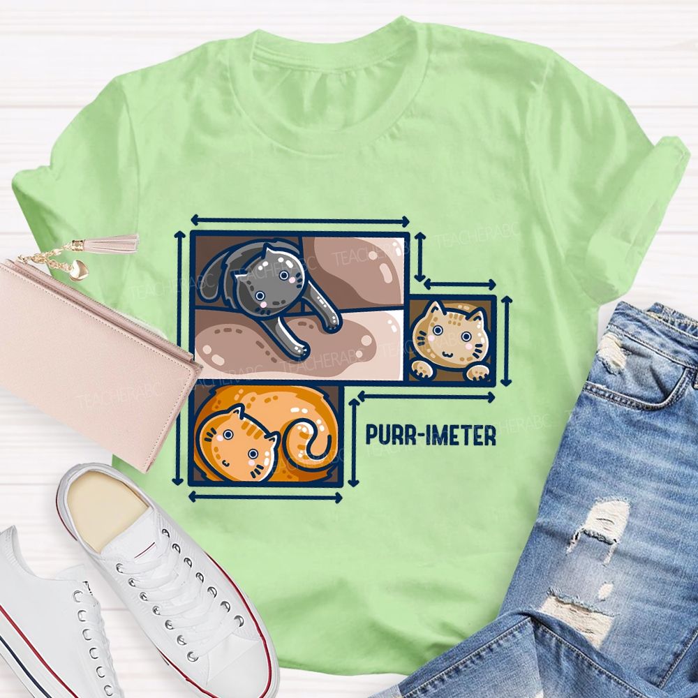 Purr-Imeter  Teacher T-shirt