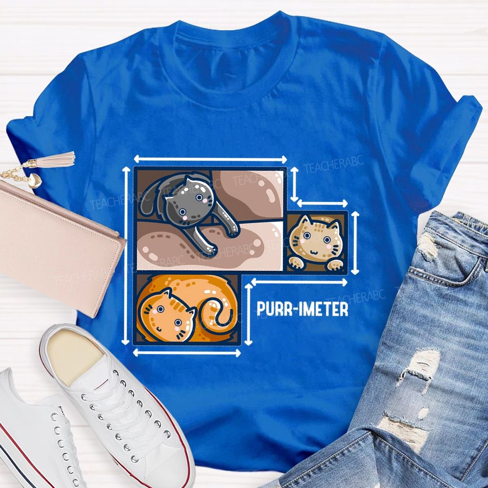 Purr-Imeter  Teacher T-shirt