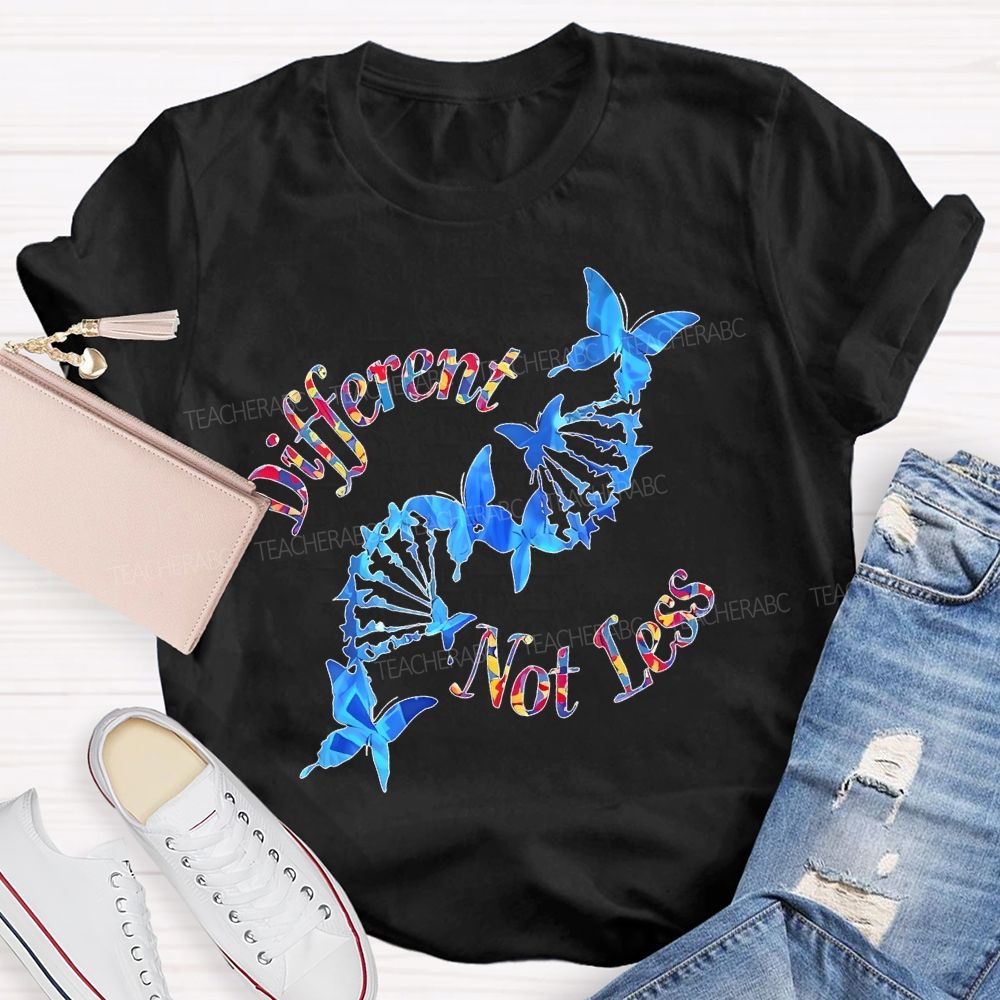 Different Not Less Pattern  Teacher T-shirt