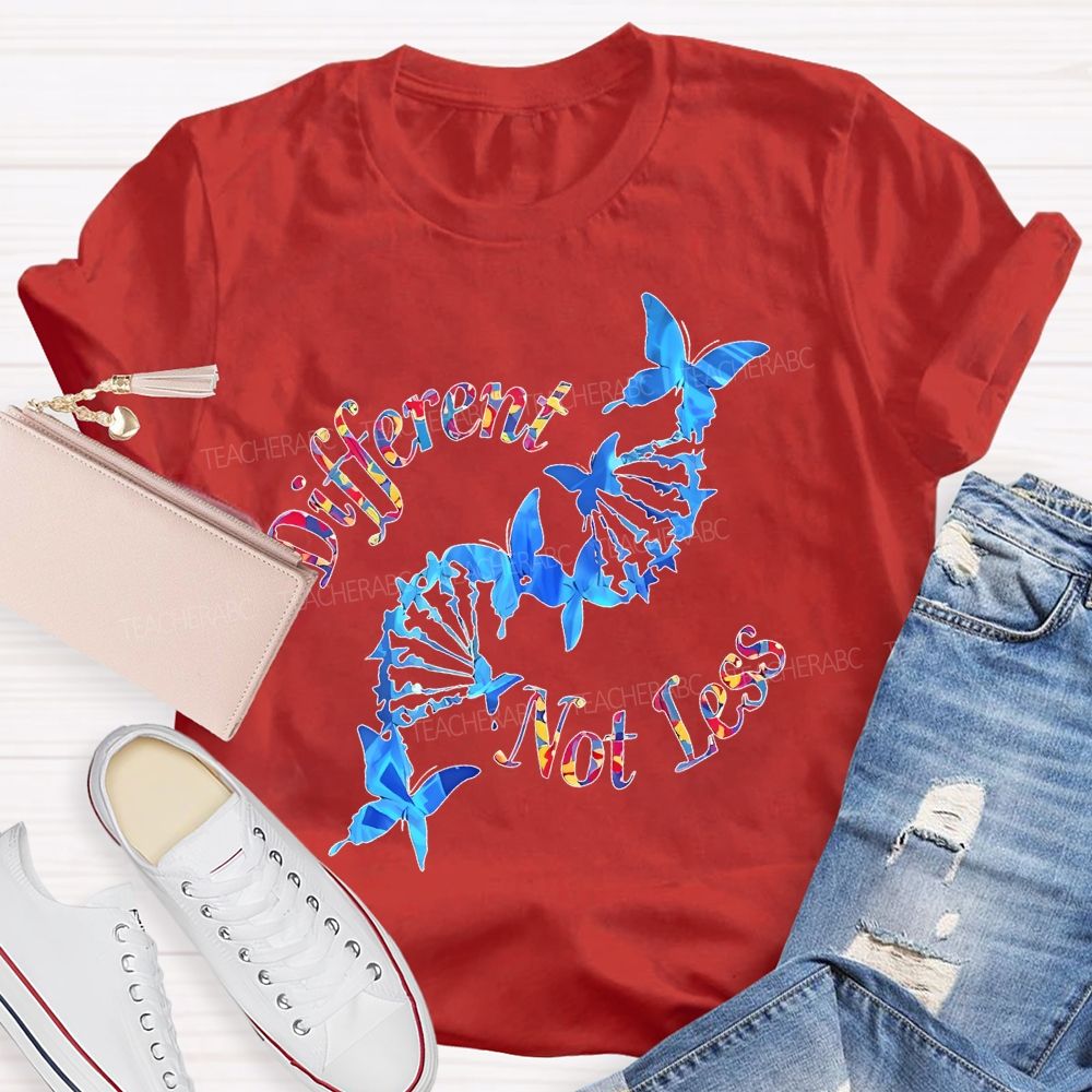 Different Not Less Pattern  Teacher T-shirt