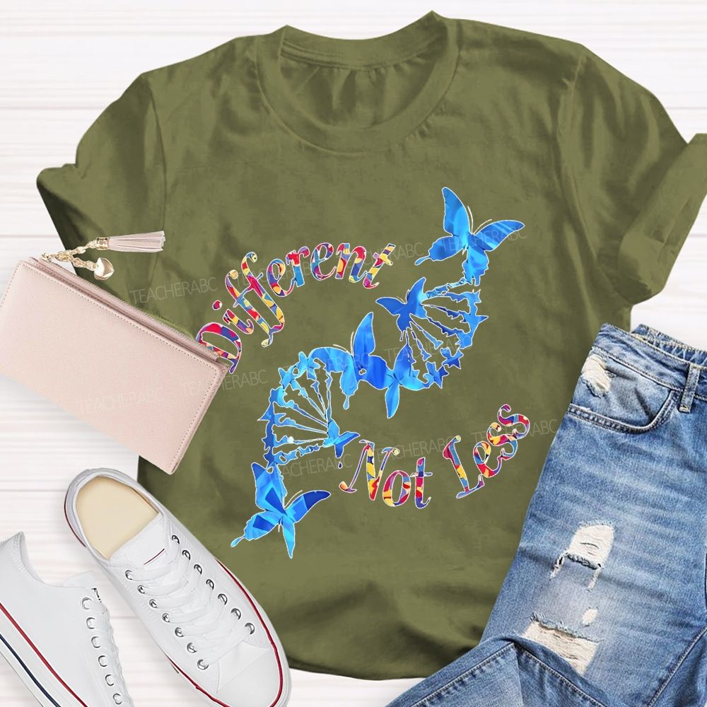 Different Not Less Pattern  Teacher T-shirt