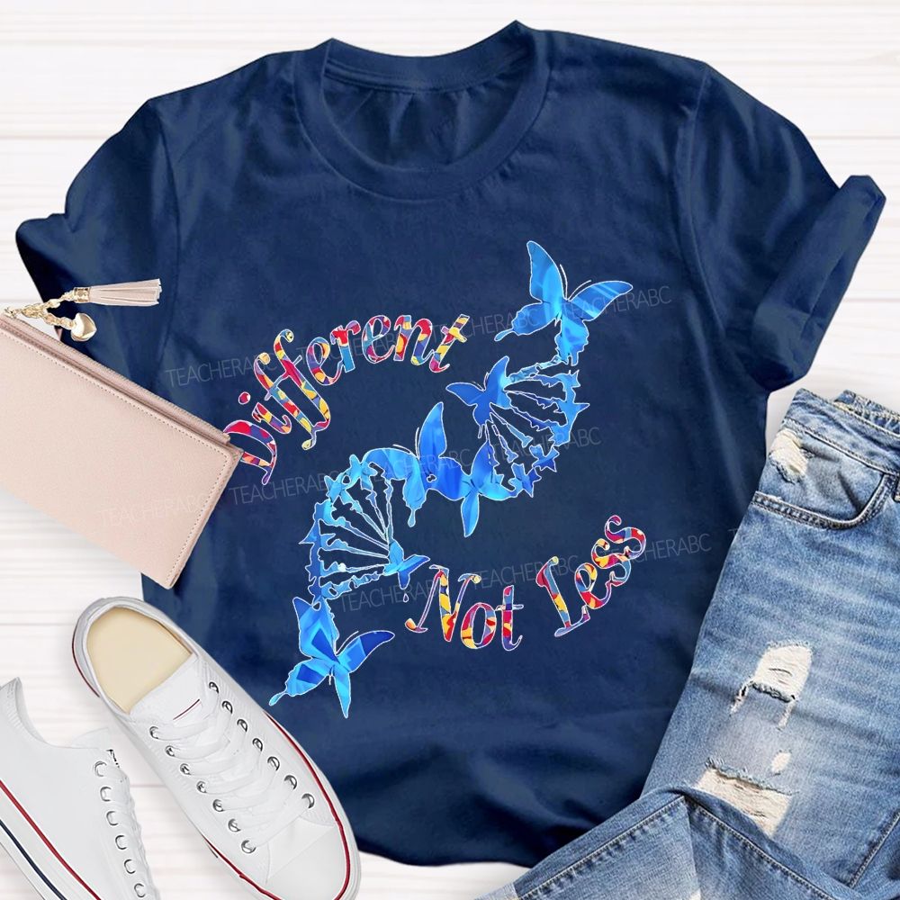Different Not Less Pattern  Teacher T-shirt