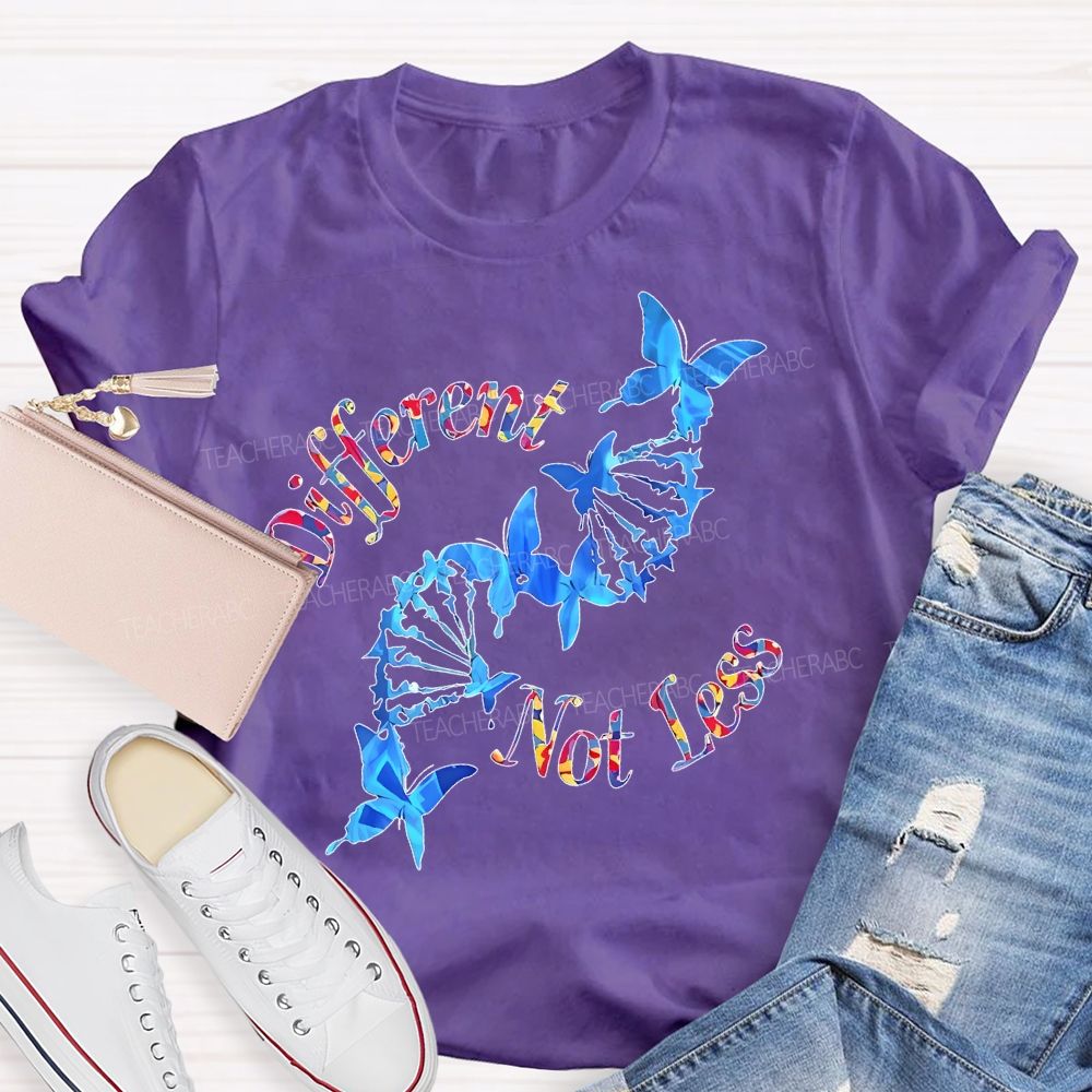 Different Not Less Pattern  Teacher T-shirt