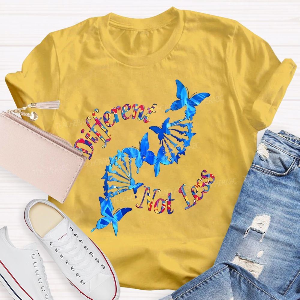 Different Not Less Pattern  Teacher T-shirt
