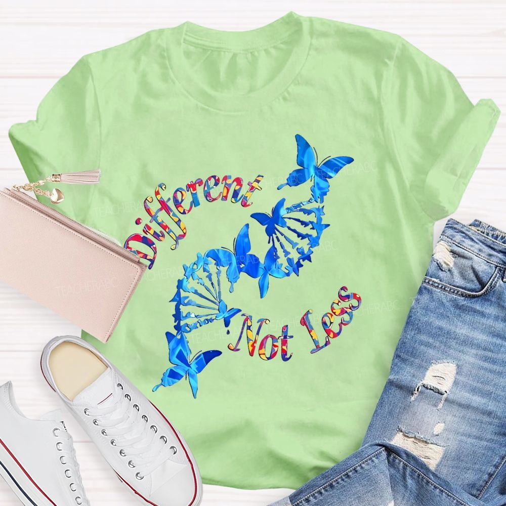Different Not Less Pattern  Teacher T-shirt
